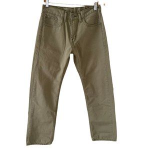 Levi’s 505 Regular Fit Men's Straight Leg Green Jeans White Tab Size 29 X 30